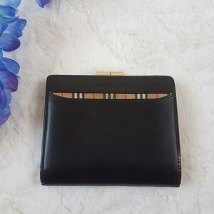 Authentic Burberry Leather Small Wallet